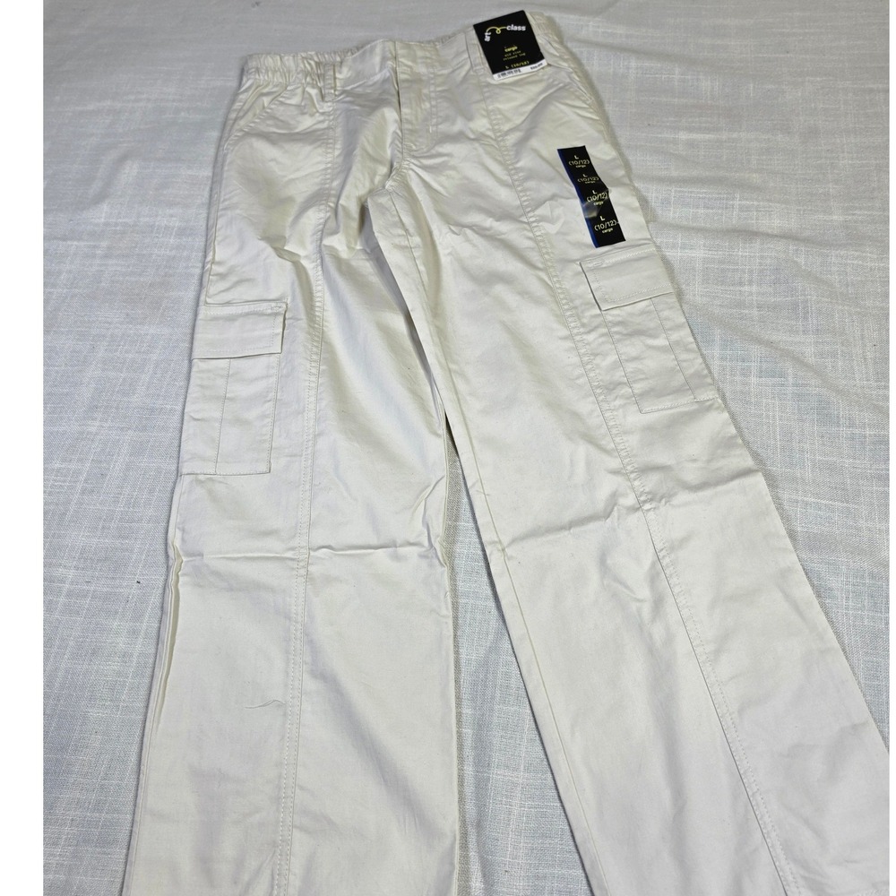 Art Class Kids Khaki Cargo Pants Mid Rise Relaxed Leg Size L 10/12 NEW